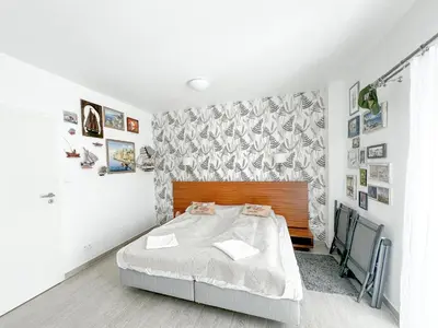 Łóżko lub łóżka w pokoju w obiekcie Apartament z najlepszym widokiem na Góry, Czarna Góra, Sienna, Stronie Śląskie
