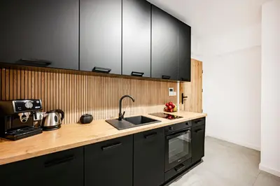 Kuchnia lub aneks kuchenny w obiekcie Legnicka Residence 65