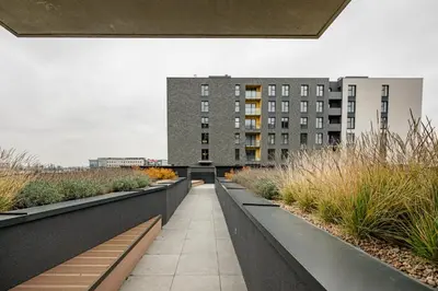 Budynek, w którym mieści się apartament
