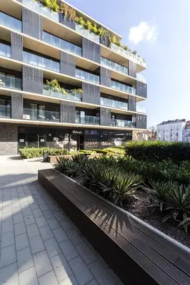 Budynek, w którym mieści się apartament