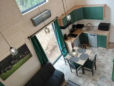 Kuchnia lub aneks kuchenny w obiekcie Chatka na Przełęczy