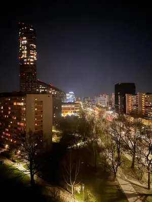 Widok na miasto Wrocław z tego apartamentu