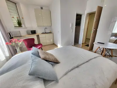 Kuchnia lub aneks kuchenny w obiekcie Apartament - STUDIO 6
