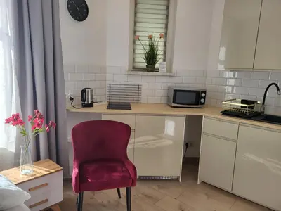 Kuchnia lub aneks kuchenny w obiekcie Apartament - STUDIO 6