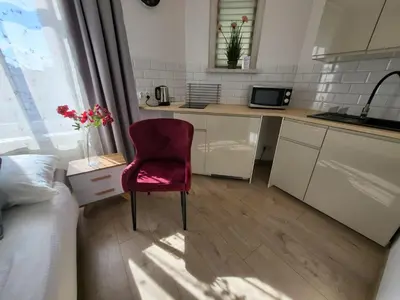 Kuchnia lub aneks kuchenny w obiekcie Apartament - STUDIO 6