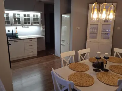 Kuchnia lub aneks kuchenny w obiekcie Apartament Magnolia - Centrum