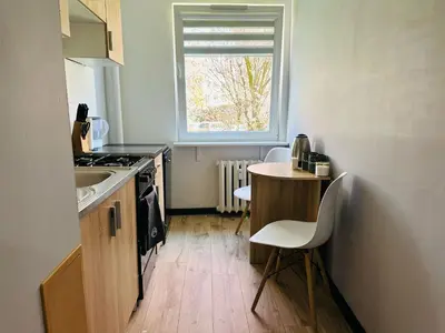 Kuchnia lub aneks kuchenny w obiekcie Apartament pod Książem