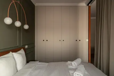 Łóżko lub łóżka w pokoju w obiekcie RentPlanet - Nowa Kurkowa