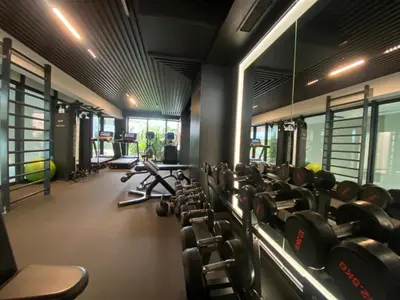 Centrum fitness w obiekcie Lux Apart z Tarasem - CENTRUM - Parking Sauna Siłownia Meldunki 24na7
