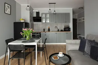 Kuchnia lub aneks kuchenny w obiekcie Apartament Happy