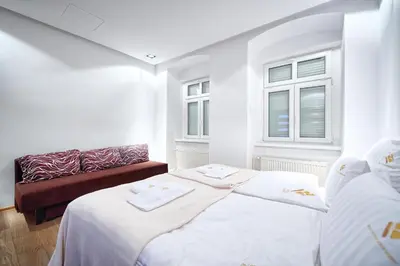 Łóżko lub łóżka w pokoju w obiekcie Poniatowskiego Apartment - Self check-in 20h