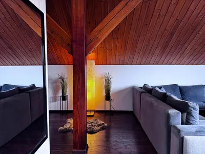 Część wypoczynkowa w obiekcie Apartamenty Panorama Trzech Gór z SAUNĄ i JACUZZI