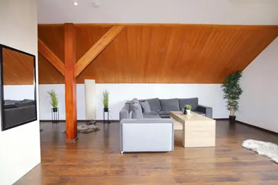 Część wypoczynkowa w obiekcie Apartamenty Panorama Trzech Gór z SAUNĄ i JACUZZI