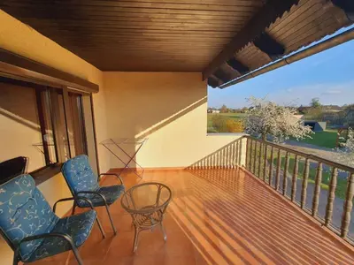 Balkon lub taras w obiekcie Poppelau