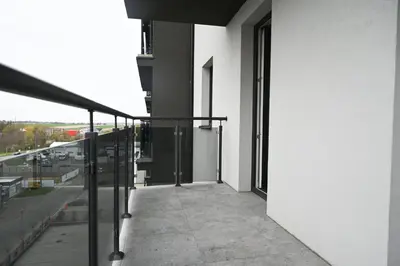 Balkon lub taras w obiekcie Apartament Podmiejska