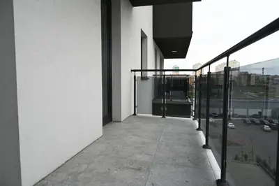 Balkon lub taras w obiekcie Apartament Podmiejska