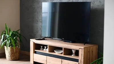Telewizja i/lub zestaw kina domowego w obiekcie Apartament Podmiejska