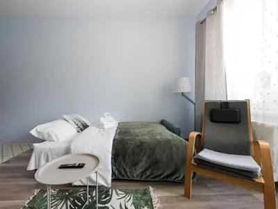 Telewizja i/lub zestaw kina domowego w obiekcie Park Skowroni Chic Nook Studio by BookingHost