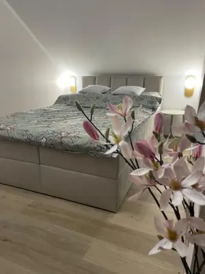 Łóżko lub łóżka w pokoju w obiekcie Domek w górach - Sudety, Kotlina Kłodzka