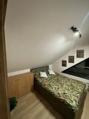 Łóżko lub łóżka w pokoju w obiekcie Domek w górach - Sudety, Kotlina Kłodzka