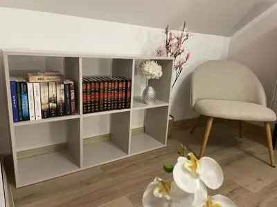 Biblioteka w domu wakacyjnym