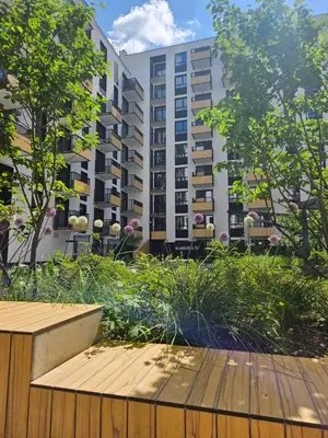 Budynek, w którym mieści się apartament