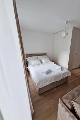 Łóżko lub łóżka w pokoju w obiekcie Braniborska Base
