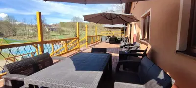 Balkon lub taras w obiekcie Agroturystyka Gościniec