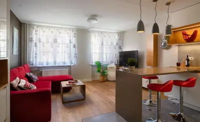 Kuchnia lub aneks kuchenny w obiekcie Route 66 Apartment Old Town - ProperUNIT