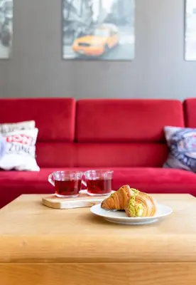 Część wypoczynkowa w obiekcie Route 66 Apartment Old Town - ProperUNIT