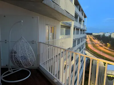 Balkon lub taras w obiekcie Apartament Urokliwy Zakątek Wałbrzych