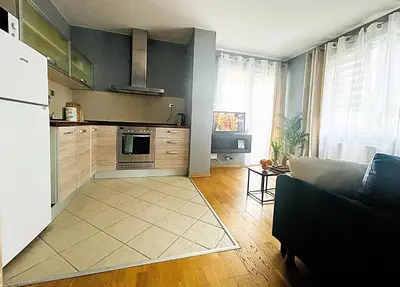 Kuchnia lub aneks kuchenny w obiekcie Apartament Słoneczny 14