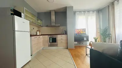 Kuchnia lub aneks kuchenny w obiekcie Apartament Słoneczny 14