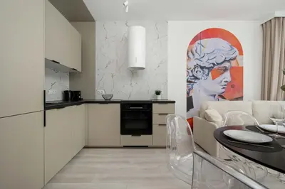 Kuchnia lub aneks kuchenny w obiekcie Mieszczańska Elegant Apartment with Balcony Wrocław by Renters Prestige
