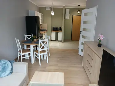Kuchnia lub aneks kuchenny w obiekcie Kolejowa City