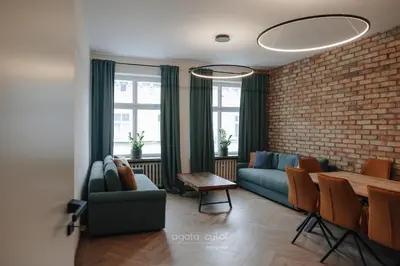 Część wypoczynkowa w obiekcie Apartament Rynek Ruska