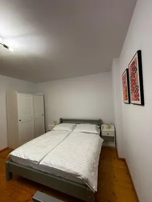 Łóżko lub łóżka w pokoju w obiekcie Apartament Na Słowaka