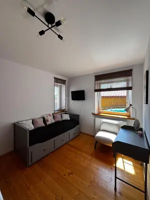 Łóżko lub łóżka w pokoju w obiekcie Apartament Na Słowaka