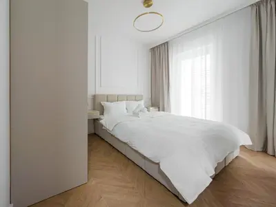 Łóżko lub łóżka w pokoju w obiekcie Virgin River Deluxe Apartment by BookingHost