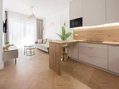 Telewizja i/lub zestaw kina domowego w obiekcie Virgin River Deluxe Apartment by BookingHost