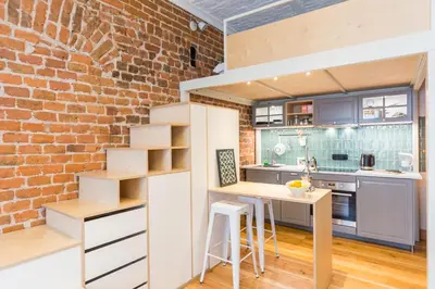 Kuchnia lub aneks kuchenny w obiekcie Comfort & Modern Studio by Market Square with AC AS Home S5