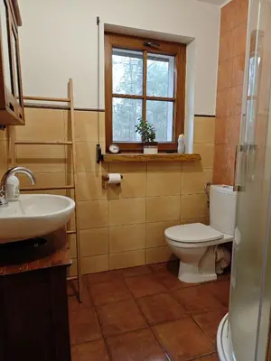Łazienka w obiekcie Leśny Relaks