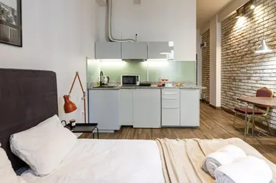 Kuchnia lub aneks kuchenny w obiekcie Close-Urban Chic - City Center - Great Location&Kosciuszki