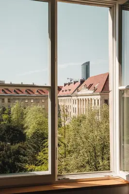 Budynek, w którym mieści się apartament