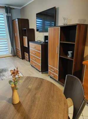 Telewizja i/lub zestaw kina domowego w obiekcie Apartament Raven