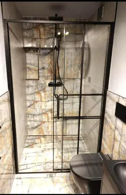 Łazienka w obiekcie Adago Apartamenty Antracyt Szczawno-Zdrój - Luksusowy Apartament Premium - Nowoczesny Design - Blisko Parku Zdrojowego