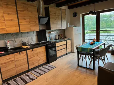 Kuchnia lub aneks kuchenny w obiekcie Apartament Natura - Dolina Baryczy