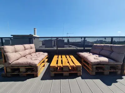 Część wypoczynkowa w obiekcie Apartament z tarasem i miejscem postojowym