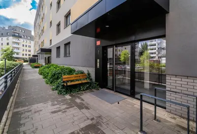 Budynek, w którym mieści się apartament