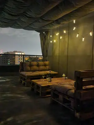 Część wypoczynkowa w obiekcie Apartament z tarasem i miejscem postojowym